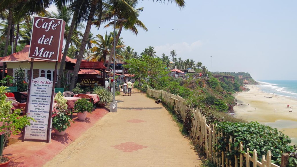 Shacks at Varkala beach