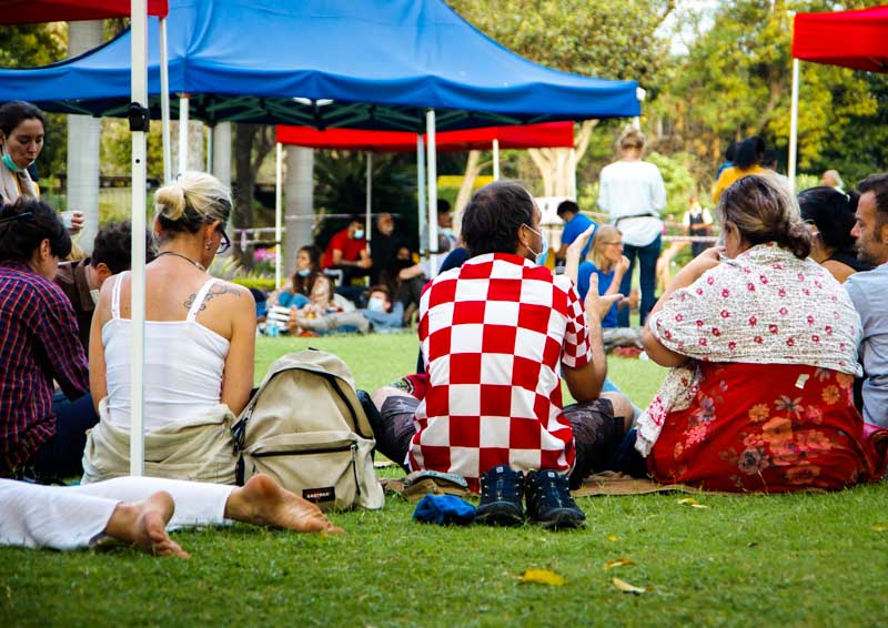 Stranded German Tourists – Embassy Grounds