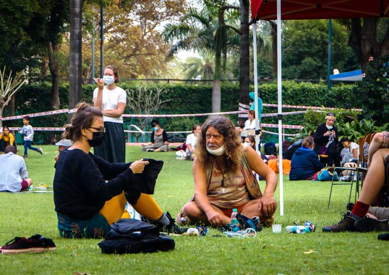Stranded German Tourists – Embassy Grounds
